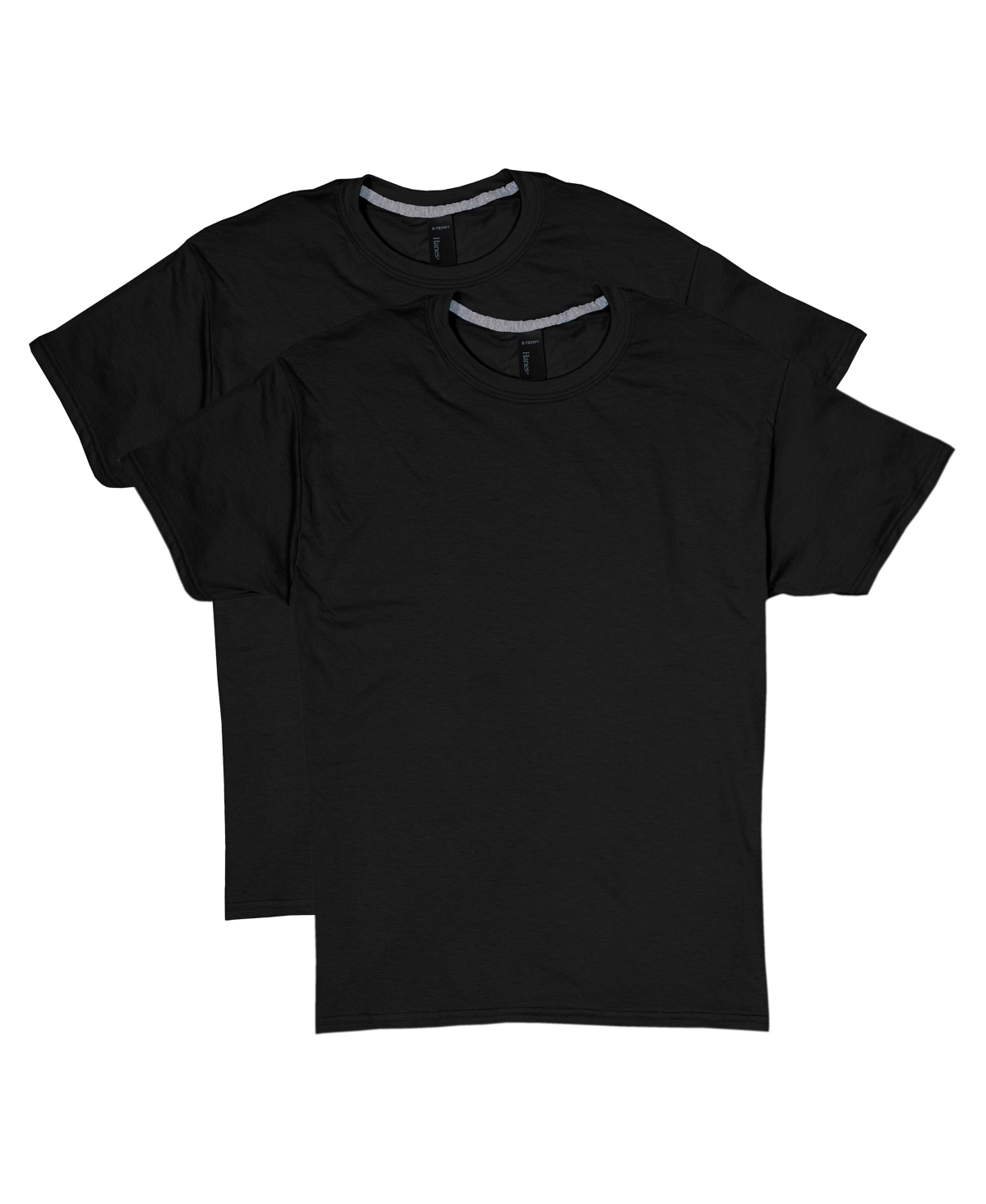 Shop Hanes X-temp Men's Short Sleeve Crewneck T-shirt, 2-pack In Gray
