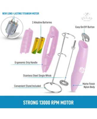 Milk Frother Whisk Handheld Electric Foam Maker with Batteries Included