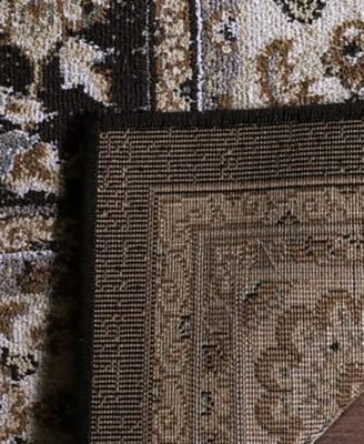 Lyndhurst LNH340 Anthracite and Cream 8' x 10' Area Rug