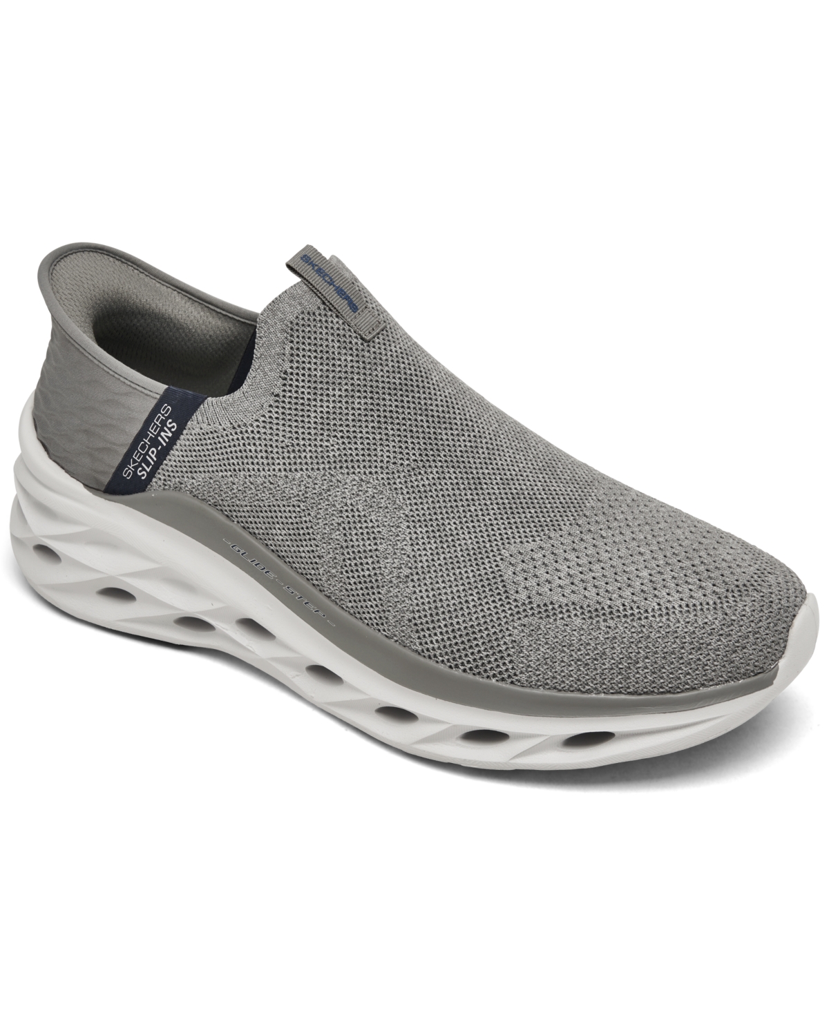 Men's Slip Ins: Glide Step - Swift Runner Casual Sneakers from Finish Line - Grey/navy