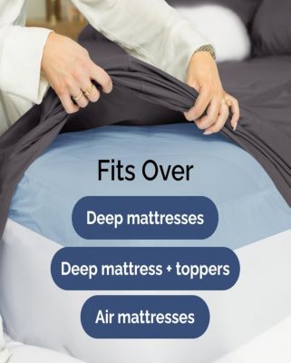 Microfiber Sheet Set 18" - 24" Inch Extra Deep Pocket - Split King