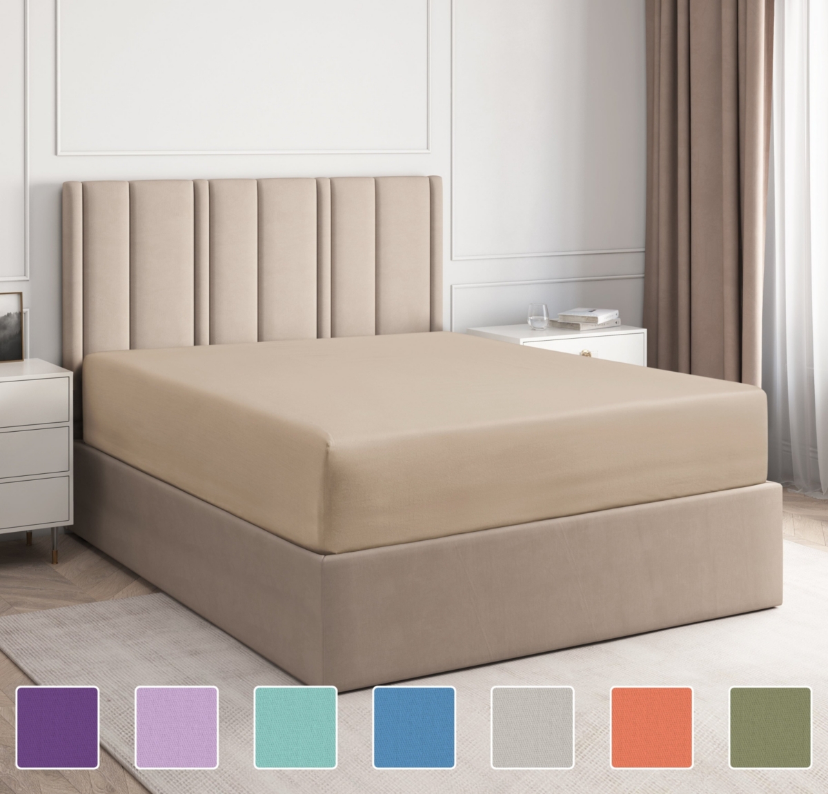 Cgk Unlimited Deep Pocket 14 - 16 Inch Microfiber Fitted Sheet - Extra Long