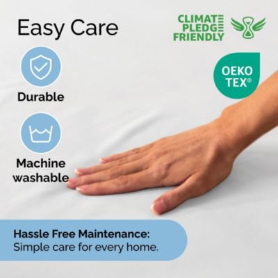 Extra Deep Pocket 18 - 24 Inch Microfiber Fitted Sheet - Queen