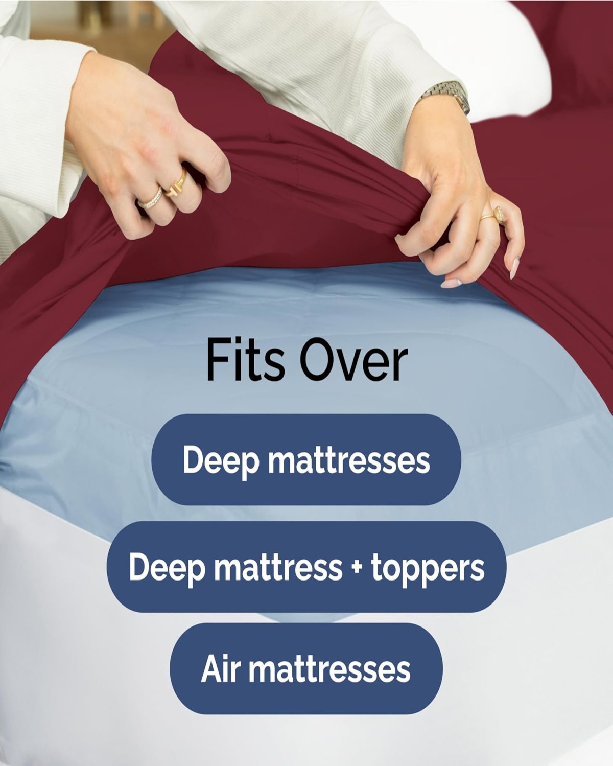 Cgk Unlimited 3 Piece Extra Deep Pocket Microfiber Sheet Set - Extra Long