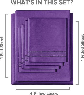 Solid Microfiber 6-Pc. Sheet Set, Queen