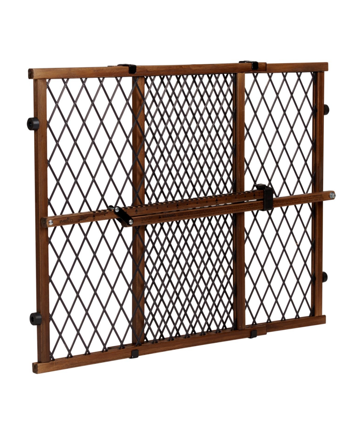 Evenflo Position Lock Adjustable Wood Baby Gate In Tan