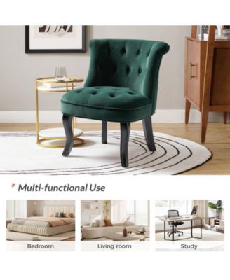 Upholstered Paolino Accent Chair with Button-tufted Back