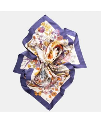 Flora - Hand Rolled Silk Foulard for Women