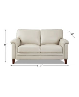 Westcott 62" Top Grain Leather Loveseat