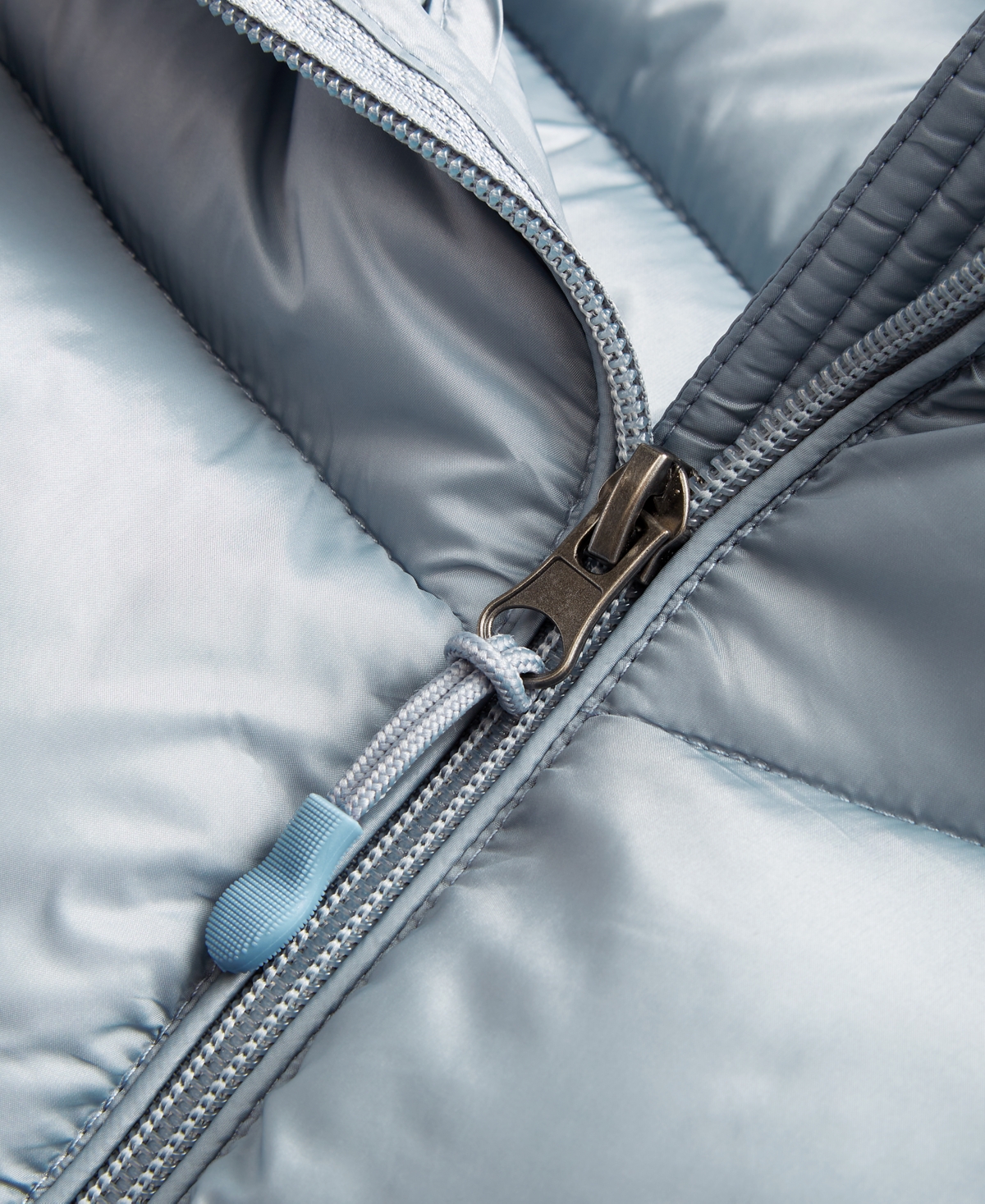 Shop Charter Club Women's Packable Hooded Puffer Coat, Created For Macy's In Steel Blue