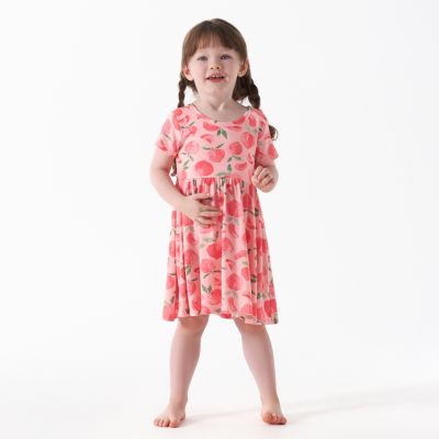 Baby Girls Midnight Floral Short Sleeve Twirl Dress