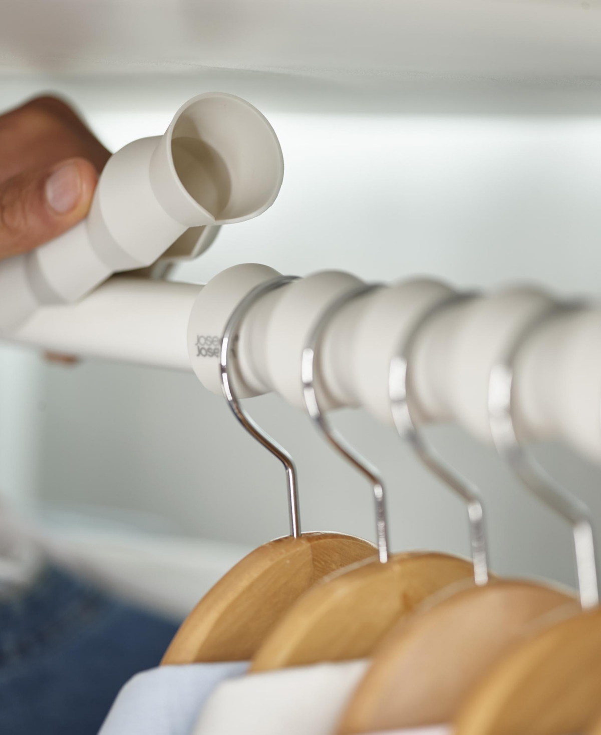 Joseph Joseph 2-pk. Orderly Clothes Rail Spacers For Shirts, Skirts And Trousers In White