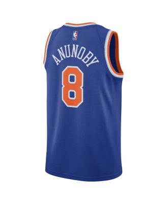 Men's and Women's OG Anunoby Blue New York Knicks Swingman Jersey - Icon Edition