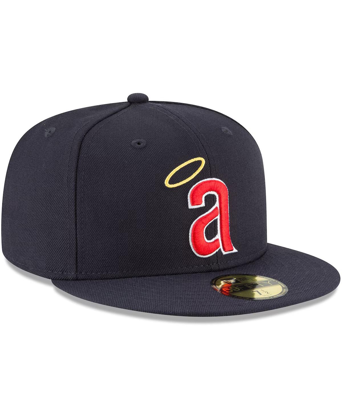 Shop New Era Men's  Navy California Angels Cooperstown Collection Wool 59fifty Fitted Hat