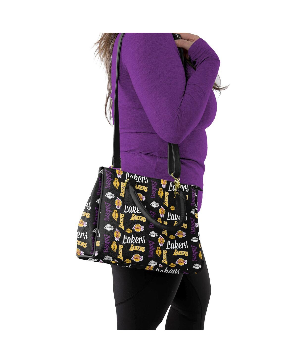 Shop Foco Los Angeles Lakers Repeat Brooklyn Tote In Black