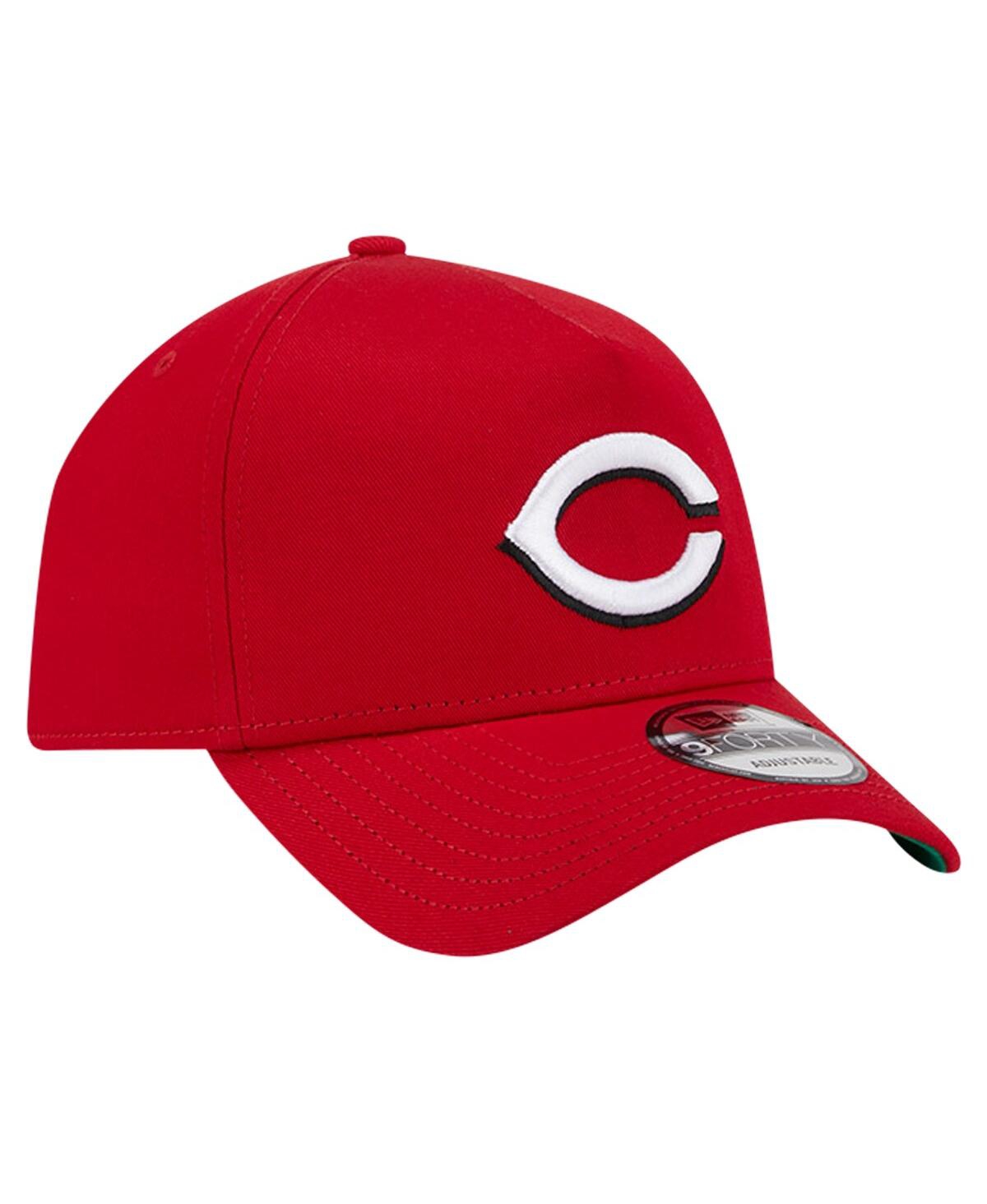 NEW ERA MEN'S RED CINCINNATI REDS TEAM COLOR A-FRAME 9FORTY ADJUSTABLE HAT 