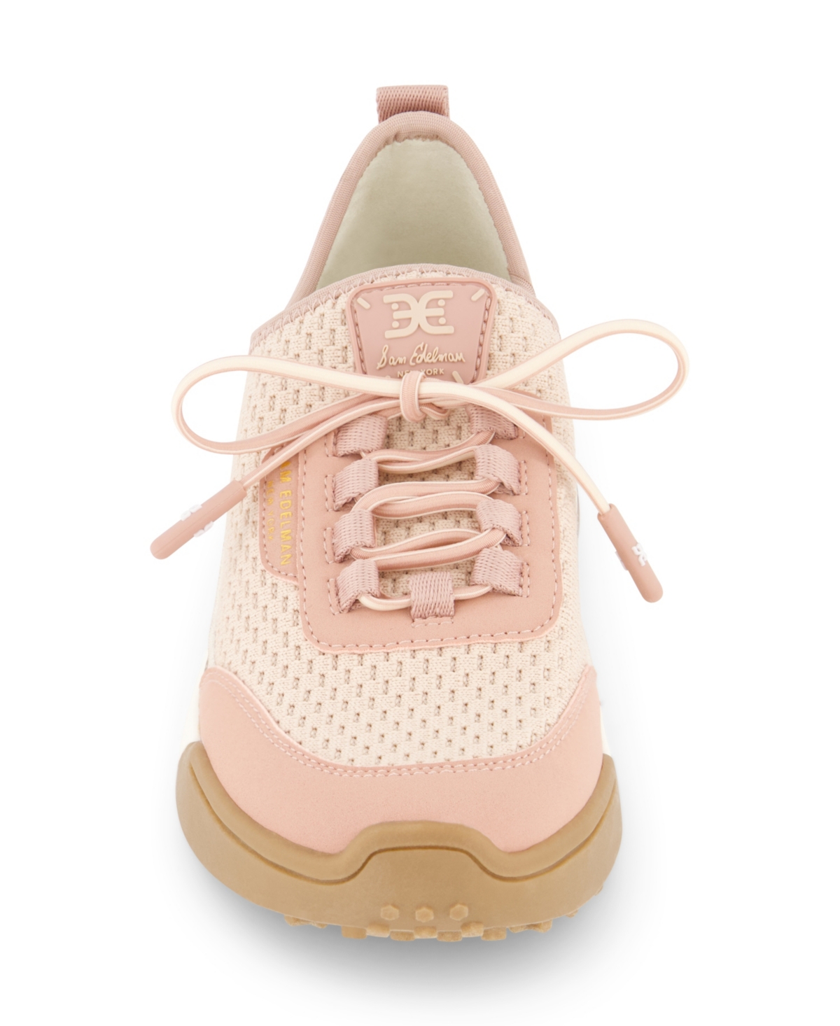 Shop Sam Edelman Little And Big Girls Lenny Lucie Lace Up Sneaker In Rose