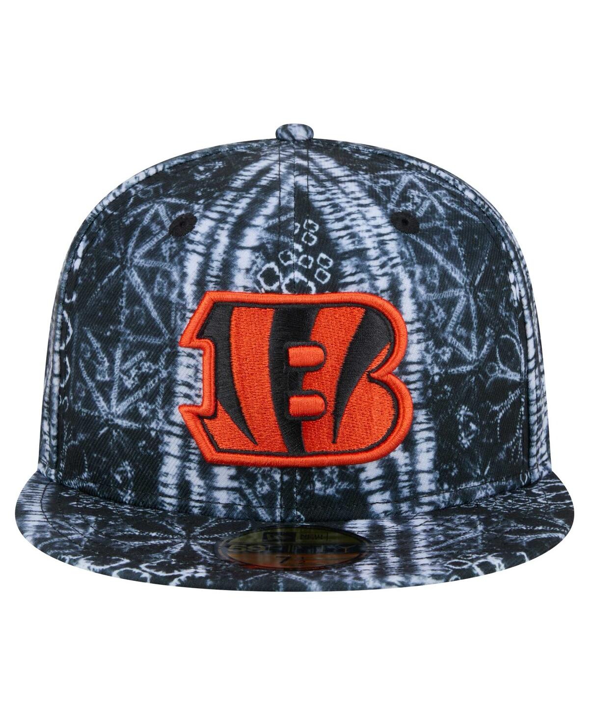 New Era Men'sCincinnati Bengals Shibori 59fifty Fitted Hat - Black
