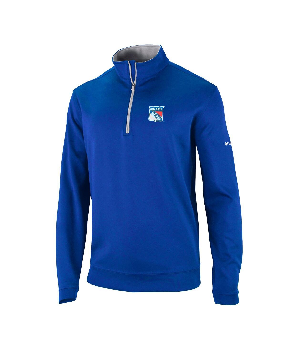 Columbia Men'sNew York Rangers Wickham Hills Omni-Wick Quarter-Zip Jacket - Blue