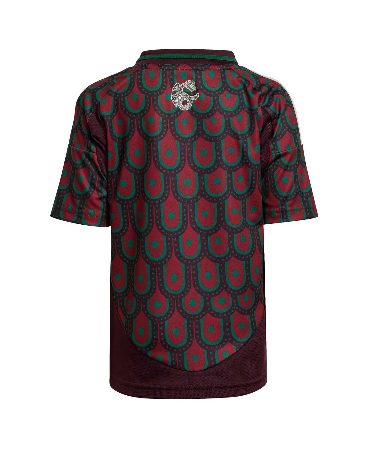 Adidas Originals Toddler Adidas Burgundy Mexico National Team 2024 Home Mini Kit In Multco