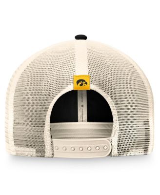 Men's Black Iowa Hawkeyes Refined Trucker Adjustable Hat