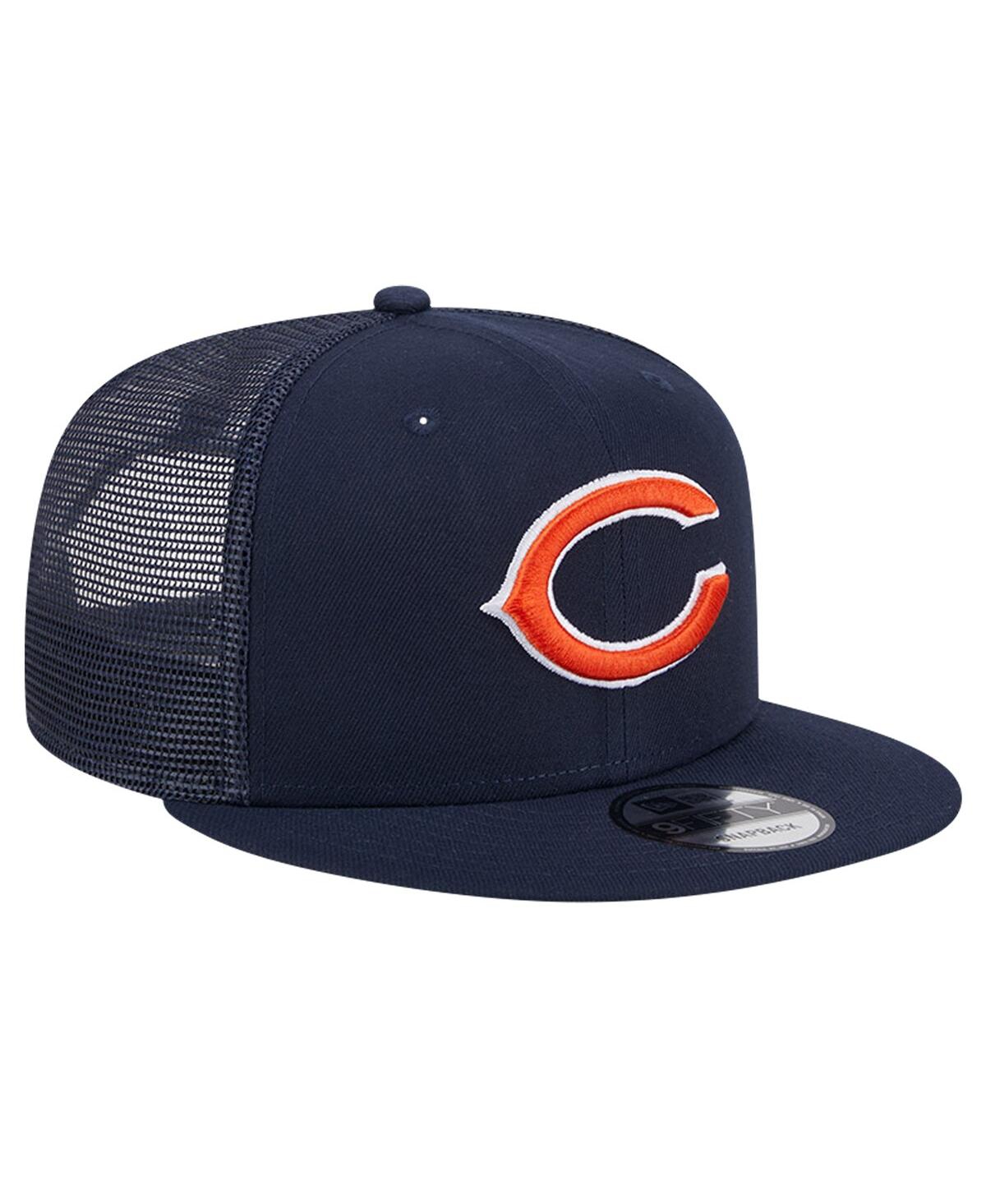 New Era Navy Chicago Bears Main Trucker 9fifty Snapback Hat In Navy