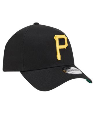 Men's Black Pittsburgh Pirates Team Color A-Frame 9Forty Adjustable Hat