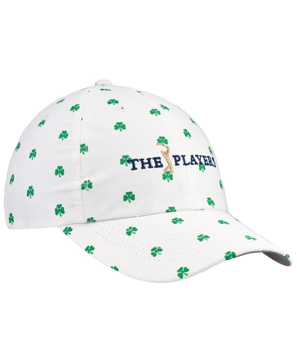 Imperial Men'sThe Players Allover Shamrock Print Alter Ego Adjustable Hat - White
