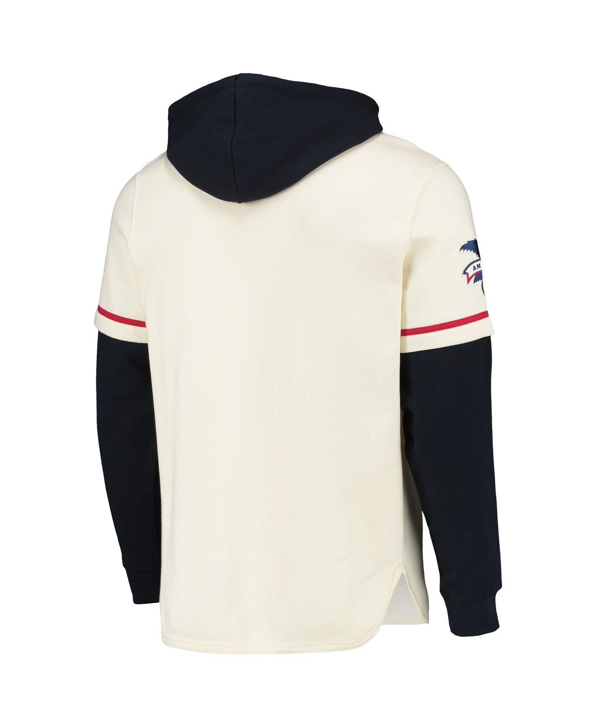 47 Brand Men's ' Cream Boston Red Sox Trifecta Shortstop Pullover Hoodie In Cream