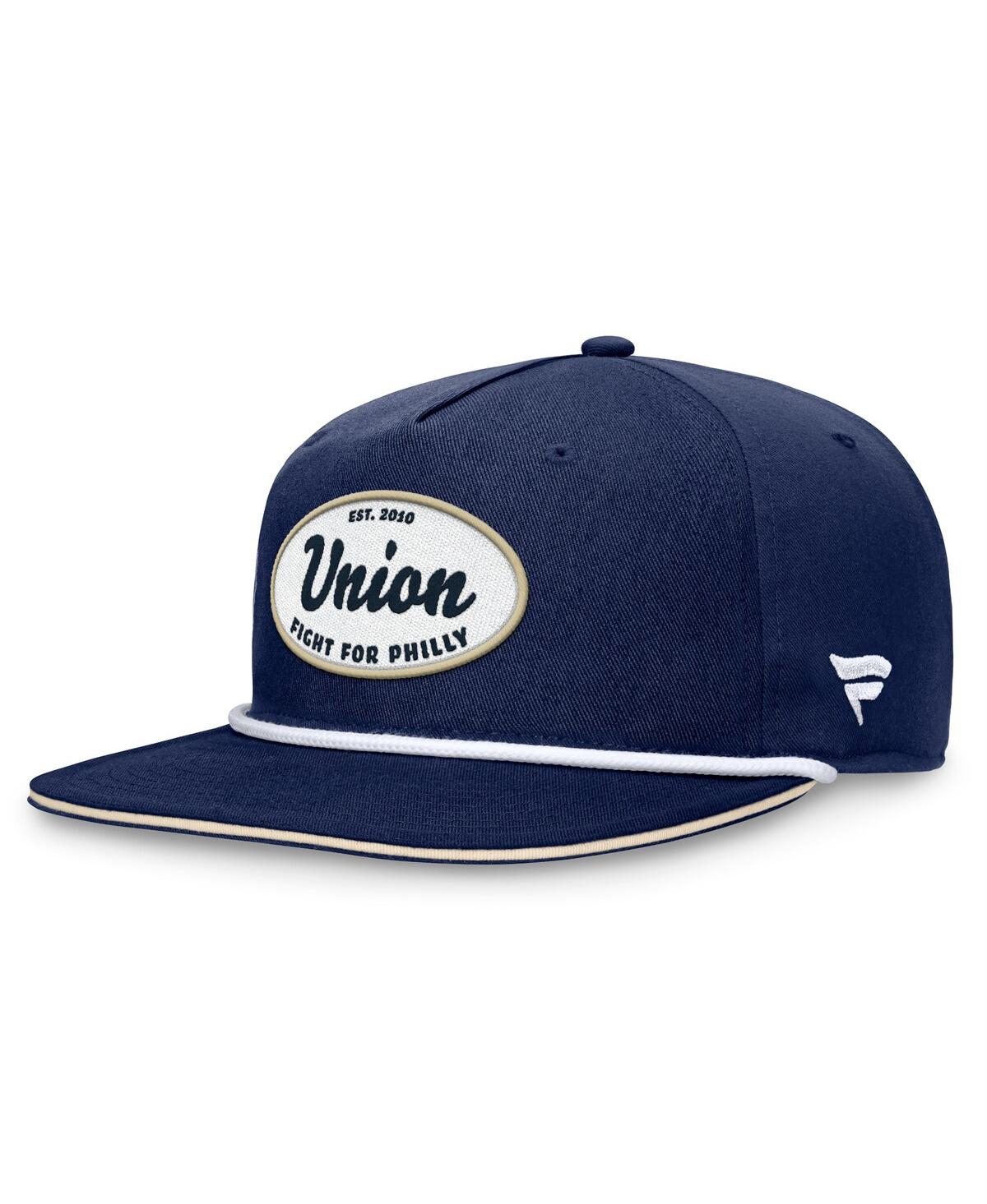 Shop Fanatics Branded Men's Navy Philadelphia Union Iron Golf Snapback Hat In Ath Navy