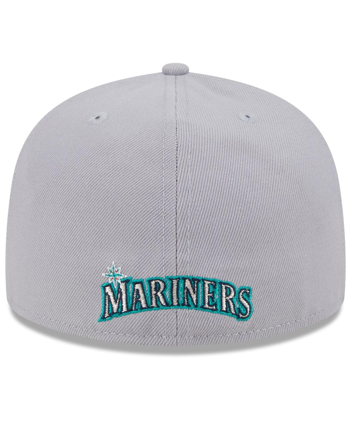 New Era Men's Navy/Gray Seattle Mariners Gameday Sideswipe 59Fifty Fitted Hat