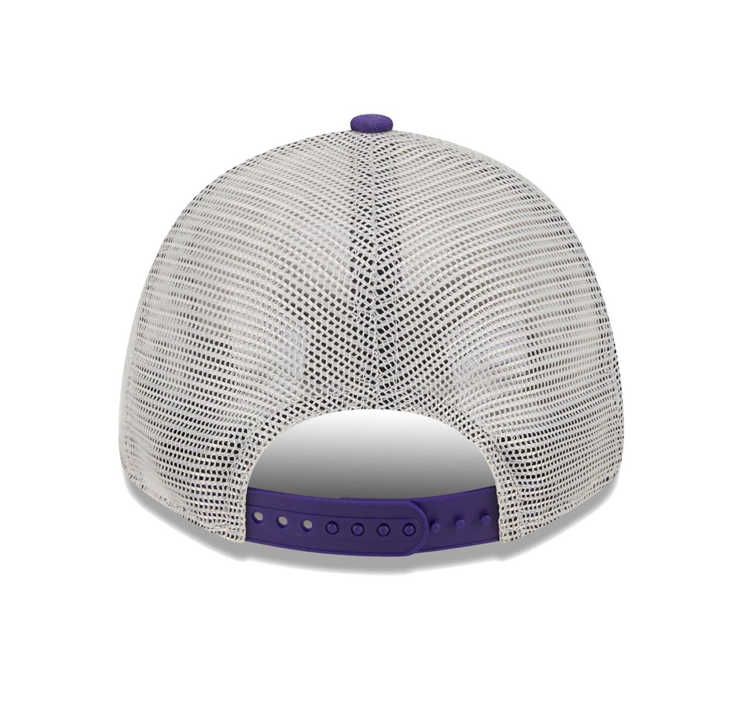 Men's Khaki/Purple Phoenix Suns Throwback Patch Trucker 9Forty Adjustable Hat