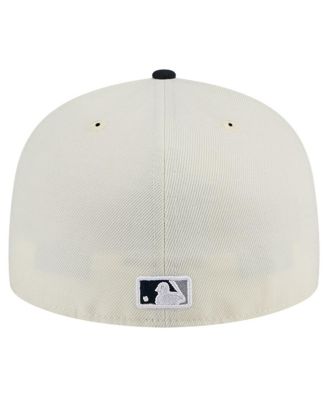 Men's White New York Yankees Top Hat Chrome 59Fifty Fitted Hat
