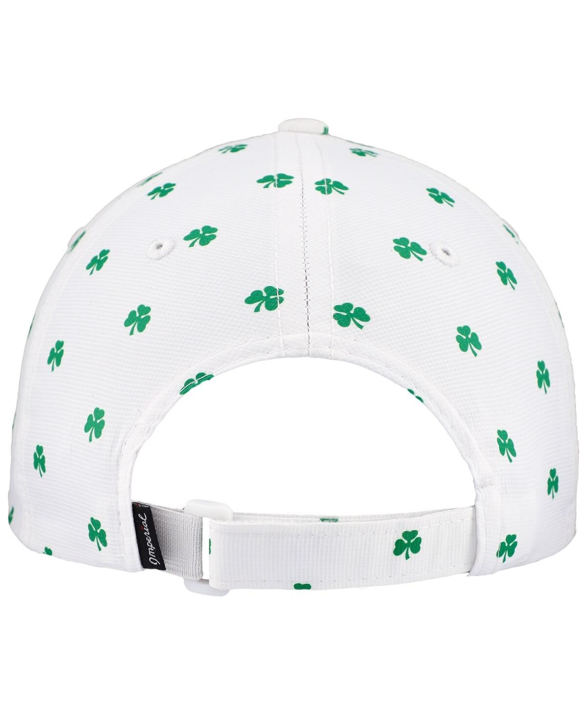 Imperial Men'sThe Players Allover Shamrock Print Alter Ego Adjustable Hat - White