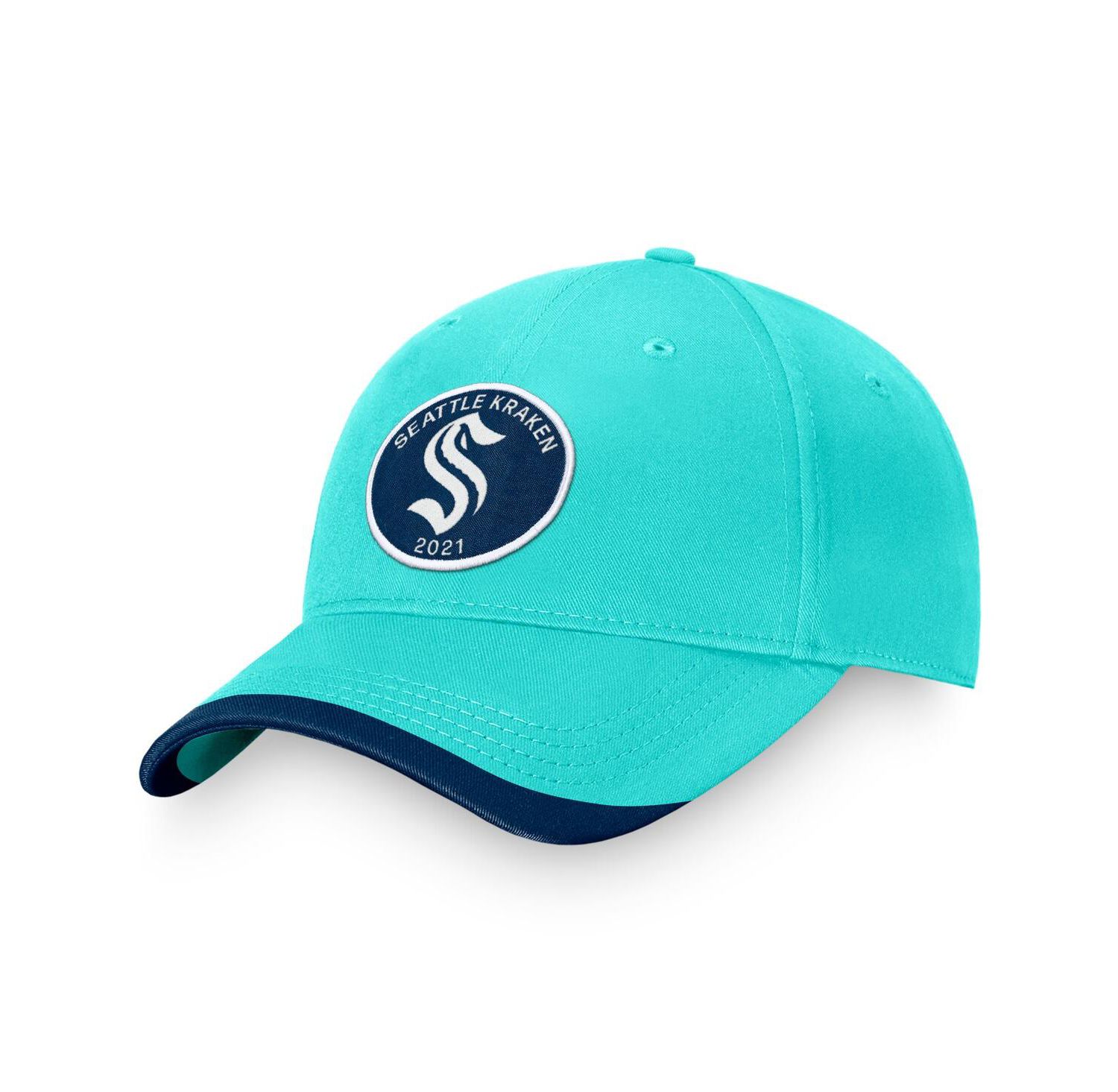 Branded Men's Light Blue Seattle Kraken Fundamental Adjustable Hat