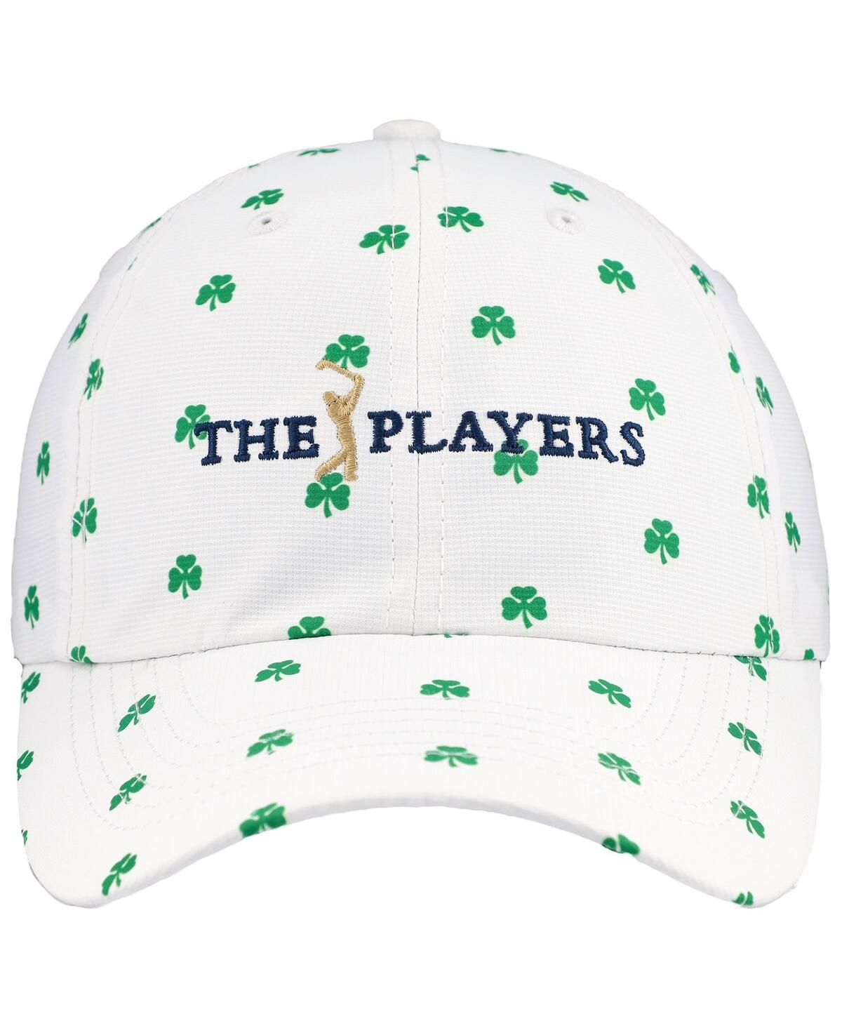 Imperial Men'sThe Players Allover Shamrock Print Alter Ego Adjustable Hat - White