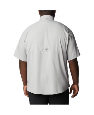 Men's Gray LSU Tigers Big Tall Tamiami Omni-Shade Button-Down Shirt