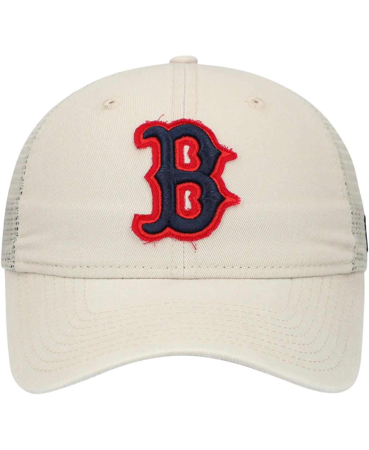 New Era Men's Stone Boston Red Sox Game Day 9twenty Adjustable Trucker Hat In Stone