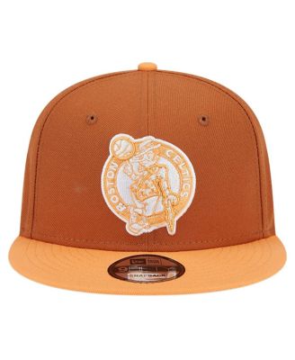 Men's Brown/Orange Boston Celtics 2-Tone Color Pack 9fifty Snapback Hat