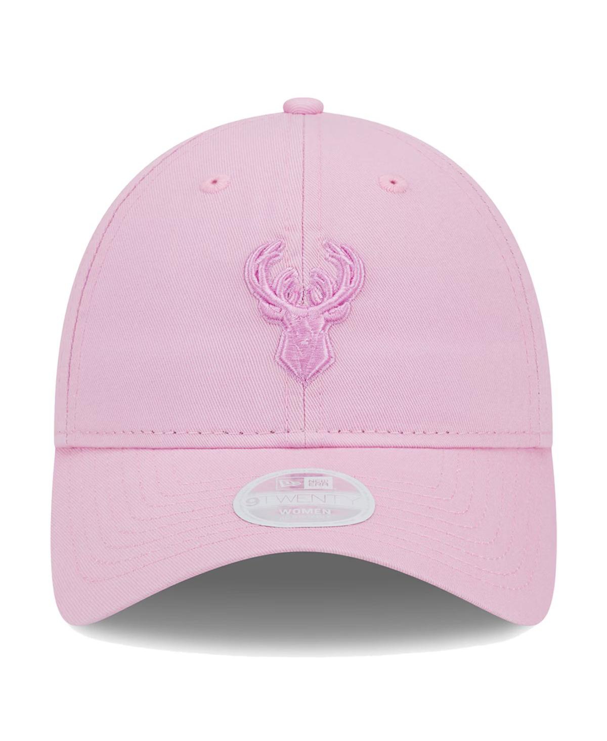 Shop New Era Women's Pink Milwaukee Bucks Colorpack Tonal 9twenty Adjustable Hat