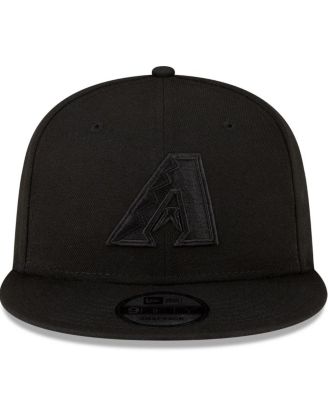 Men's Arizona Diamondbacks Black On Black 9fifty Snapback Adjustable Hat
