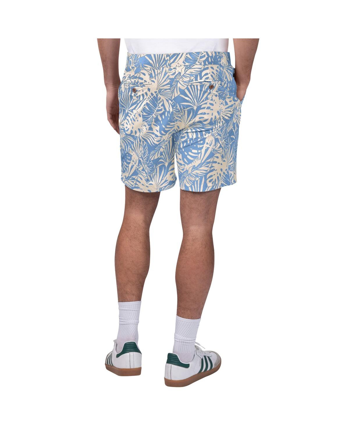 Shop Margaritaville Men's Royal New York Giants Sandwashed Monstera Print Amphib Shorts