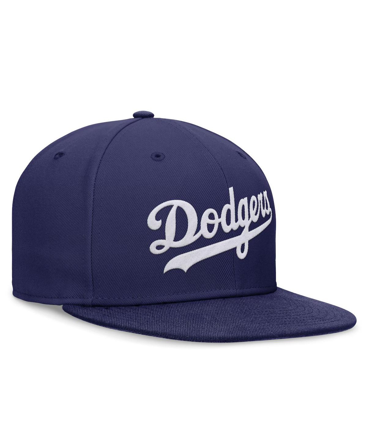Shop Nike Men's Royal Los Angeles Dodgers Evergreen Performance Fitted Hat In Blue