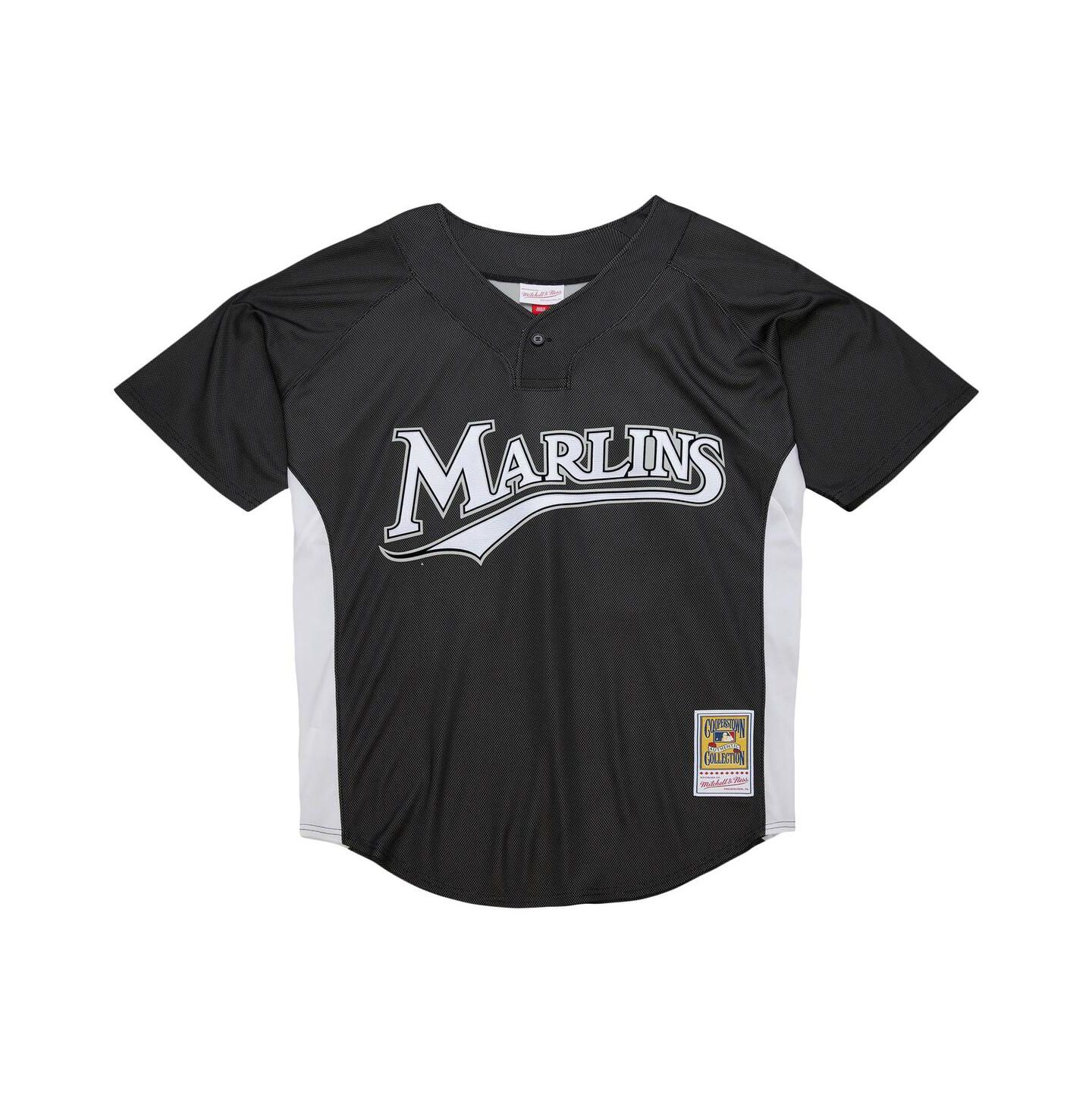 Мужской топ Mitchell & Ness Mitchell Ness Dontrelle Willis Black Florida Marlins Cooperstown Collection 2007 Batting Practice Jersey — фото 4