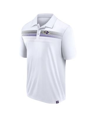 Branded Men's White Baltimore Ravens Victory For Us Interlock Polo