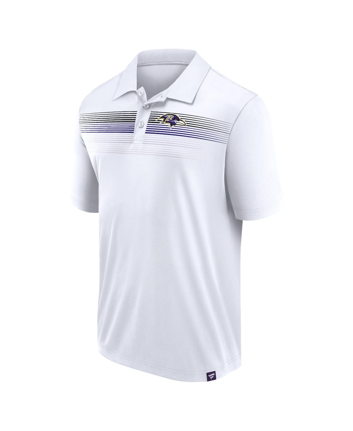 Fanatics Branded Men's White Baltimore Ravens Victory For Us Interlock Polo -dk Pur