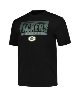 Branded Men's Black Green Bay Packers Big Tall Pop T-Shirt