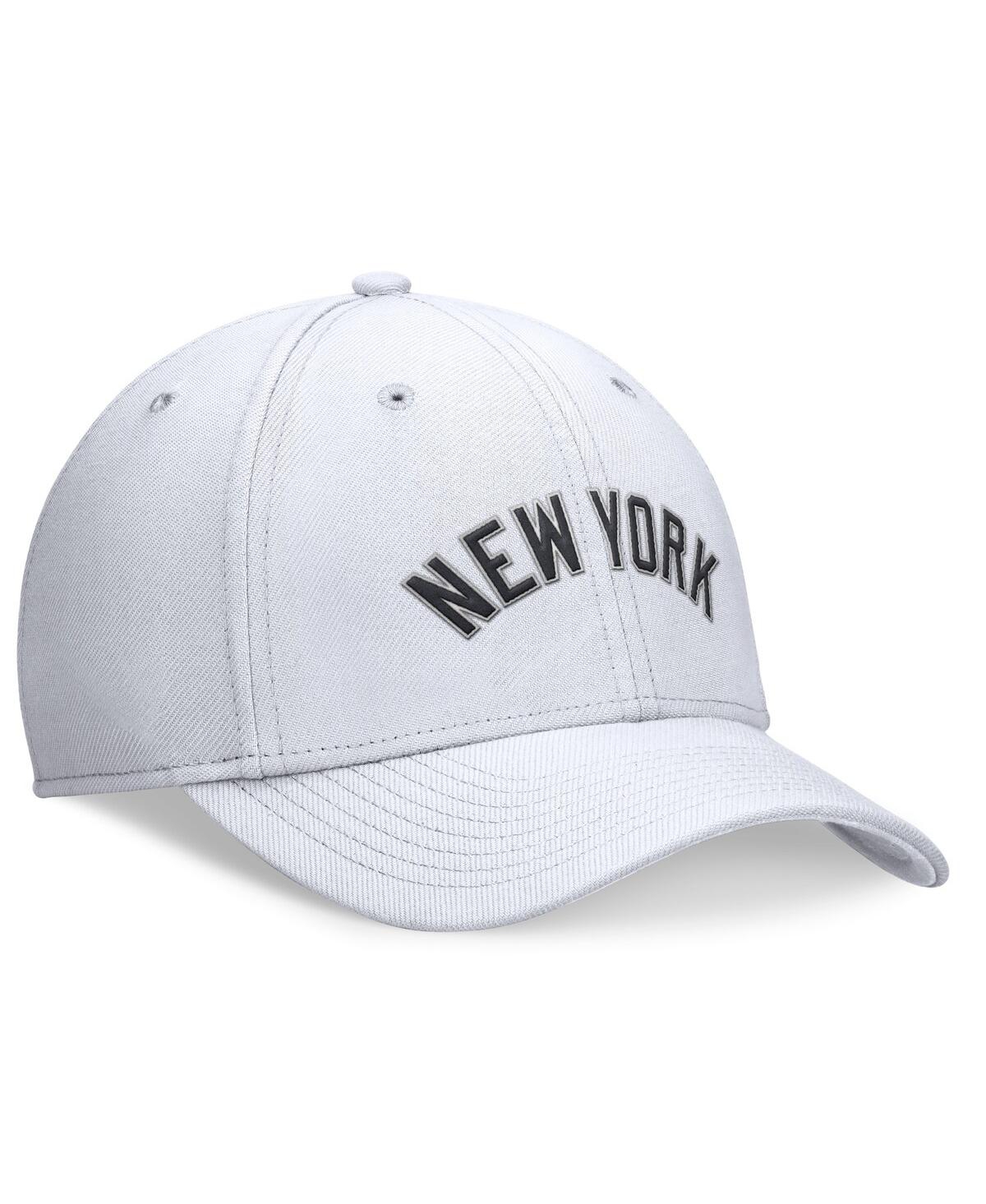 Nike Men's White New York Yankees Evergreen Performance Flex Hat In White