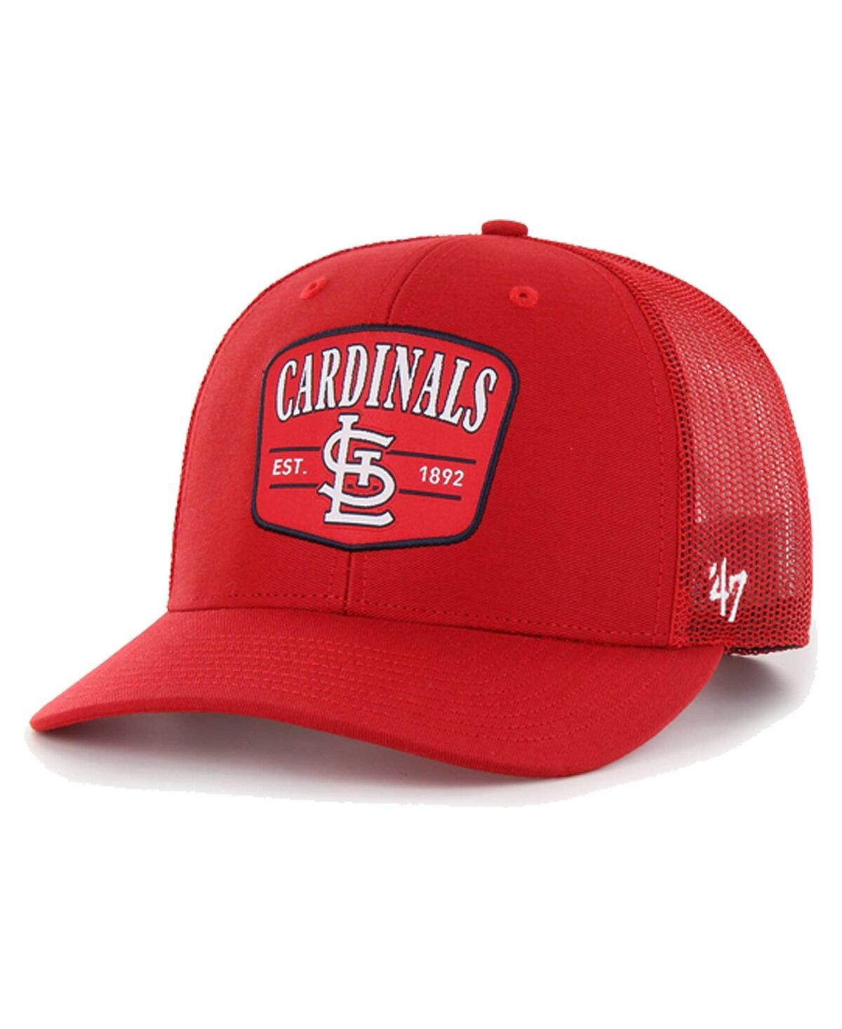 47 Brand Men's Red St. Louis Cardinals Squad Trucker Adjustable Hat - Red