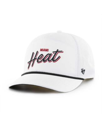 '47 Brand 47 Brand Men's White Miami Heat Fairway Hitch brrr Adjustable ...